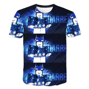 2025 Roblox Barn T-shirt Pojkar Spel Sport T-shirt Barn Tecknad Kortärmad Topp 3D-tryck Vardaglig Street Harajuku Kläder 120