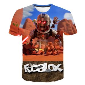 2025 Roblox Barn T-shirt Pojkar Spel Sport T-shirt Barn Tecknad Kortärmad Topp 3D-tryck Vardaglig Street Harajuku Kläder 140