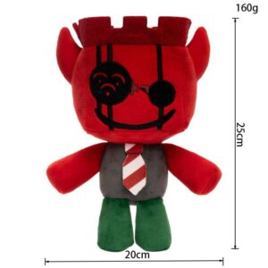 25 cm Roblox Forsaken-JX1DX1 Gosedjur Röd Djävul Fylld Leksak Spel Tillbehör Mjuk Gosedjursdocka Födelsedagspresent För Spelfans Heminredning 25cm