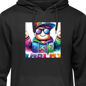 Barn Hoodie Roblox Svart 12-13 År