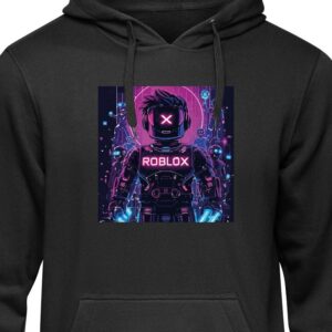 Barn Hoodie Roblox Svart 7-8 År