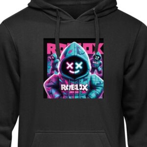 Barn Hoodie Roblox Svart 7-8 År