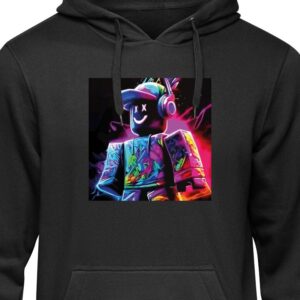 Barn Hoodie Roblox Svart 9-11 År