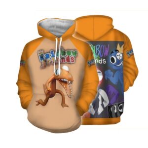 Barn Roblox Rainbow Friends Hoodies Jumper Toppar Kappa Vinterpresent