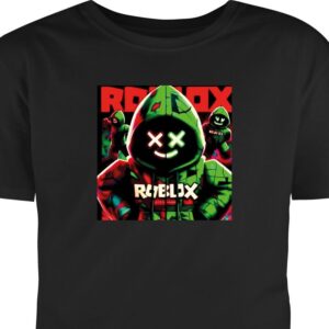 Barn T-shirt Roblox Svart 5-6 År