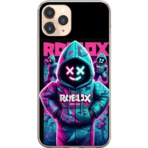 Kompatibelt Mobilskal till Apple iPhone 11 Pro Roblox Hoodie Legend Mystisk Roblox figur i blå hoodie med futuristiska neonljus