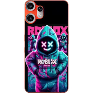Kompatibelt Mobilskal till Nothing CMF Phone 2 Pro Roblox Hoodie Legend Mystisk Roblox figur i blå hoodie med futuristiska neonljus