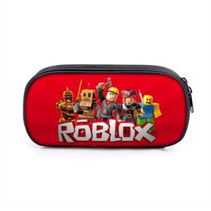 Ny Roblox pennfodral i ett lager, Roblox polyester vertikalt fyrkantigt pennfodral, koreansk version av pennfodral för barn