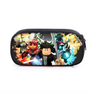 Ny Roblox pennfodral i ett lager, Roblox polyester vertikalt fyrkantigt pennfodral, koreansk version av pennfodral för barn
