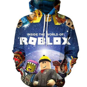 ROBLOX 3d Print Kids Hoodie Jacka Coat Långärmad Cartoon Tops E 0