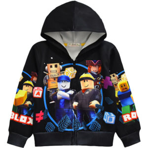 ROBLOX Barnjacka med Dragkedja och Huvtröja
