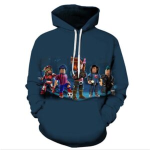 ROBLOX Hoodie för Pojkar, Långärmad med Huva A
