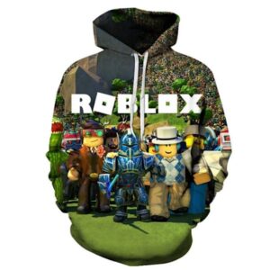 ROBLOX Hoodie för Pojkar, Långärmad med Huva B
