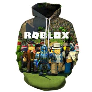 ROBLOX Hoodie för Pojkar, Långärmad med Huva B