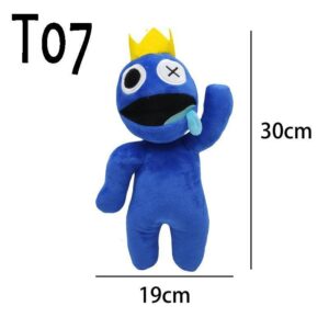 Rainbow Friends roblox Plyschleksak Tecknat spel Karaktär Docka Kawaii Blå Monster Mjuka gosedjur leksaker för barn Julklappar