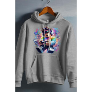 Roblox Barn Hoodie - Unisex - Multiscreen - Grå