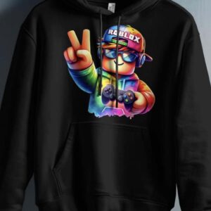 Roblox Barn Hoodie - Unisex - Rob Fun - Svart