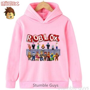 Roblox Barn Huvtröja Höst Tröja Spelkaraktär Tryck Pojkar Flickor Modekläder 120