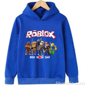 Roblox Barn Huvtröja Höst Tröja Spelkaraktär Tryck Pojkar Flickor Modekläder 140