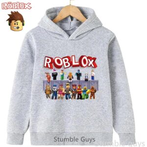 Roblox Barn Huvtröja Höst Tröja Spelkaraktär Tryck Pojkar Flickor Modekläder 160