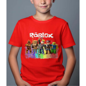 Roblox Barn T-shirt - Rob Friends - Röd - 100% Bomull