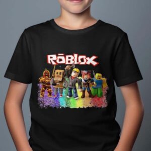 Roblox Barn T-shirt - Rob Friends - Svart - 100% Bomull