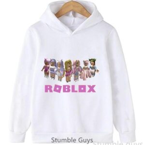 Roblox Barn Tröja med huva Roblox Världstryck Pojkar Flickor Mode Värmande Kläder 150