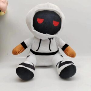 Roblox Foltyn Family Gosedjur Leksak Vit Huvförsedd Gosedjursfigur Spel Tillbehör Mjuk Gosedjursdocka Gåva För Barn Spelfans Rumsinredning