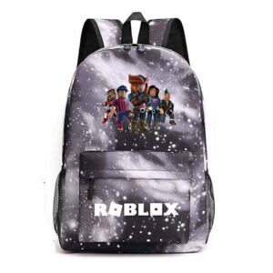 Roblox Galaxy Laptop Ryggsäck för Tonåringar Flickor Pojkar Barn Skolväska Ryggsäck Vattentät Lätt College Resväska Dator Ryggsäck Väska