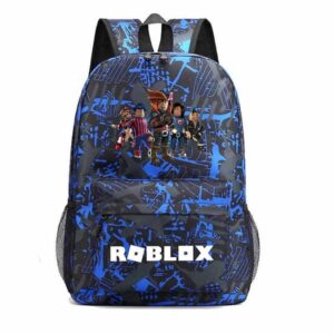 Roblox Game Surrounding Starry Sky Män och kvinnor Ryggsäck Resväska Datorväska Gymnasieelev Skolväska-9z-1