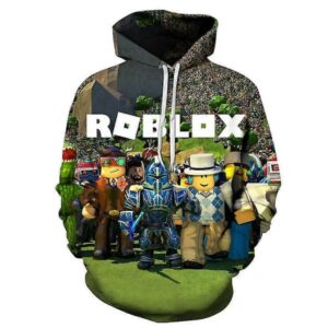 Roblox Gaming Sport Hoodies för Barn 5-10 År, Pojkar & Flickor, Tröja med Huva, Present