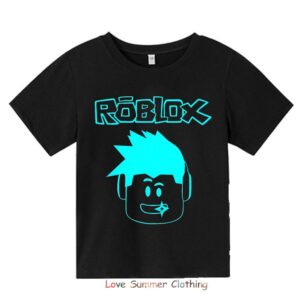 Roblox HD Tryck Barn Huvtröja Casual Unisex Pullover för Pojkar och Flickor 4-14 År Polyester Vardaglig Fritidsklädsel Tryckt Huvtröja Ungdom 140