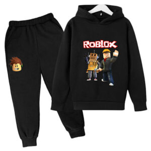 Roblox Hoodie Kläder Barn Termisk Hoodie Kläder Roblox Tryckt Hoodie Set