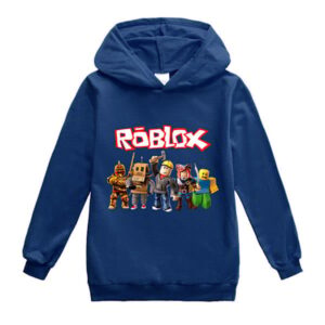 Roblox Hoodie för Barn Ytterkläder Sweatshirt svart svart svart svart 120 cm