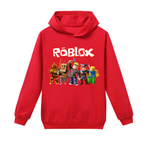 Roblox Hoodie för Barn Ytterkläder Tröja Röd ed ed 140 cm