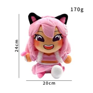 Roblox Layla Mjukisdjur YouTube-influencer Mjuk Gosedjur Rosa Kattöron Mjukisdjur För Barn Barn Födelsedag Helgpresent 24cm
