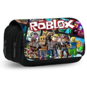 Roblox Pennfodral, Roblox Anime Pennfodral Barn Pennfodral Stor Pennväska Dubbla Dragkedjor Pennfodral Förvaring Pennväska Present till Tonåringar Stud