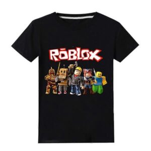 Roblox Tryckt Barn Pojkar Kortärmad T-shirt Sommar T-shirt Rund Hals Topp - WELLNGS
