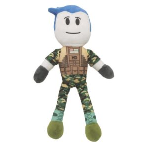 Roblox plyschleksak militärstil gosedjur spelkaraktär mjuk tecknad modell för spelentusiaster födelsedagspresent rumsdekoration 35cm