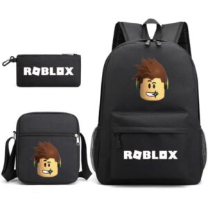 Ryggsäck för Roblox-skolan med stor kapacitet i tre set.