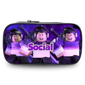 Rymligt Roblox Pennfodral Slitstarkt Oxfordtyg Roliga Designer För Studenter StyleBB
