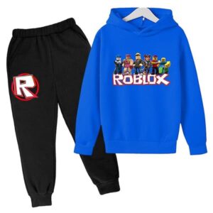 Set Robloxing Hoodie Pojkar Flickor Höst Vinter Sweatshirt Kläder Barn Långärmad Tecknad Casual Hoodie 4-14 år gammal Bildfärg19 Z