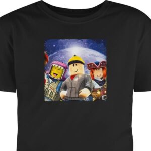 T-shirt för Barn | Klassisk Barn-T-shirt Svart 9-11 År Roblox Roblox Svart 9-11 År